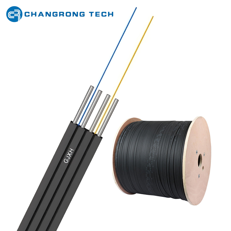 Indoor 2-GJXH FTTH Double-Fly Fiber Drop Cable 2.0*6.0mm