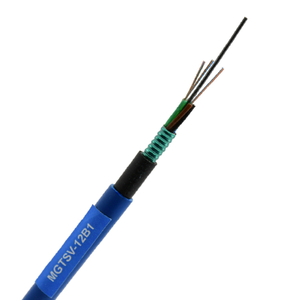 MGTSV Flame-retardant Stranded Loose Tube CST Armor PVC +PE double Sheath Optical Fiber Cable for Mine