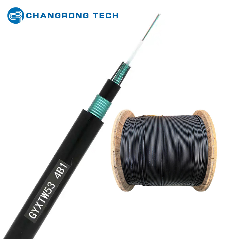 GYXTW53 Central Unitube Double Steel Tape Armored Underground Direct Buried Fiber Optic Cable