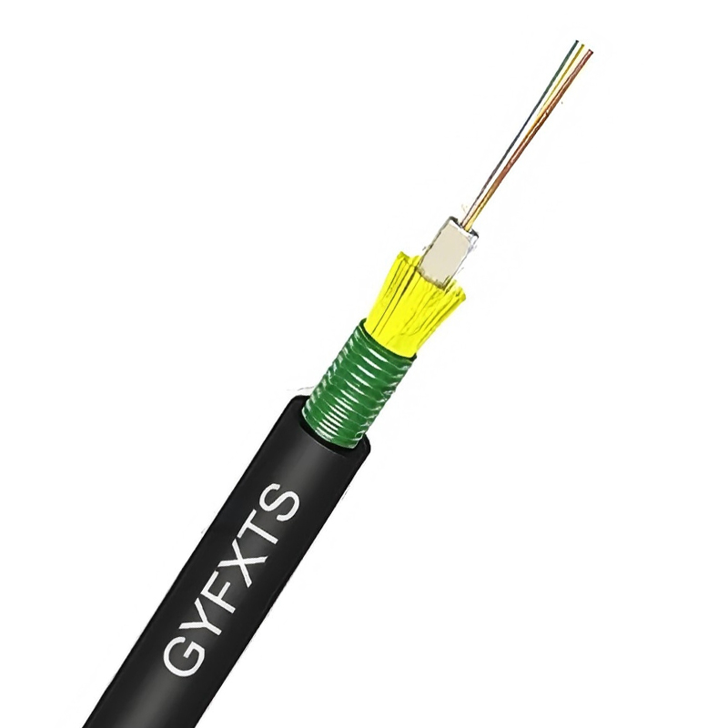 GYFXTS Central Tube Steel Tape Armored Aramid Yarn reinforced Aerial Duct Fiber Optic Cable