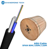Mini ADSS ASU 4 6 8 12 24 FO Span 80m Aerial Self-support Unitube Fiber Optic Cable