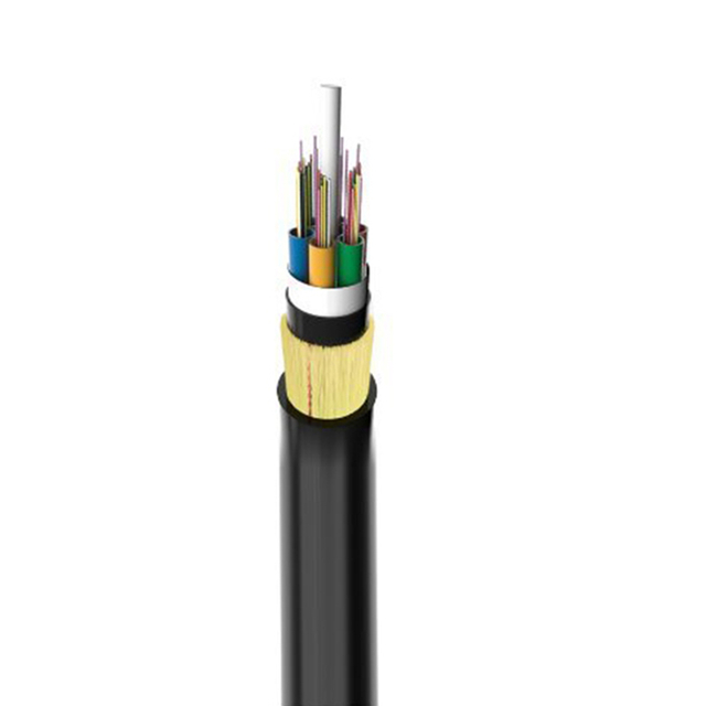 Double Jacket All-Dielectric Self-Supporting (ADSS) Optical Fiber Cable up to 288 core Span customized