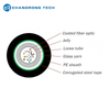 GYFXTZS Flame-Retardant Aramid Yarn + CST Armored Uni-tube Fiber Optic Cable