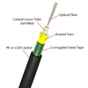 GYFXTZS Flame-Retardant Aramid Yarn + CST Armored Uni-tube Fiber Optic Cable