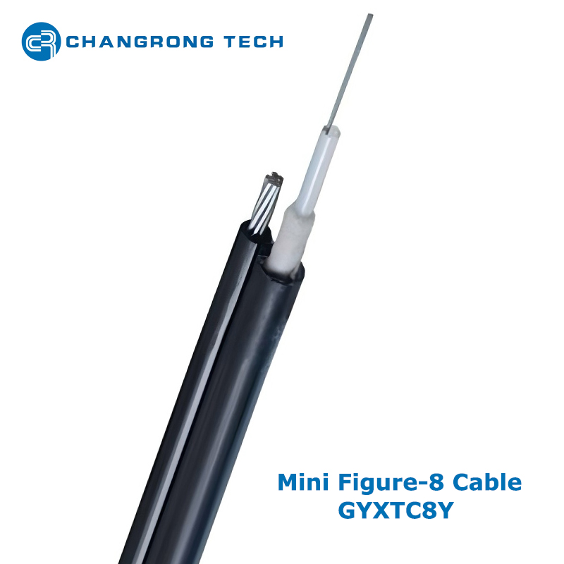 GYXTC8Y Uni-Tube Non-Armored Figure-8 Self-supporting Aerial Fiber Optic Cable
