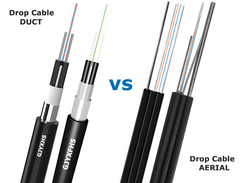 FTTH Fiber Drop Cable Comparison: Duct vs Aerial