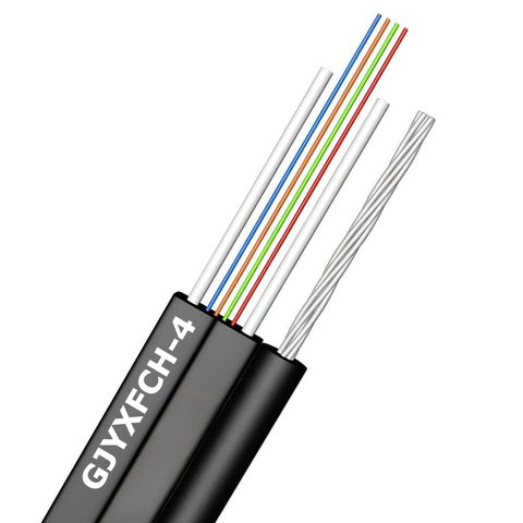GJYXFCH 1,2,4 N&uacute;cleo Monomodo FRP N&atilde;o Met&aacute;lico Mini FIG8 FTTH Cabo de Fibra &Oacute;ptica Gota